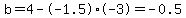 b=4--1.5%2A-3+=+-0.5