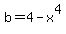 b=4-x%5E4