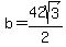 b=42sqrt%283%29%2F2