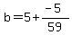 b=5%2B%28-5%29%2F59