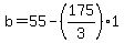 b=55-%28175%2F3%29%2A1