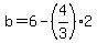 b=6-%284%2F3%292
