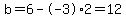 b=6--3%2A2+=+12