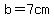 b=7cm