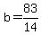 b=8+3%2F14