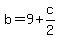 b=9%2Bc%2F2