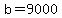 b=9000