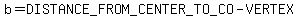 b=DISTANCE_FROM_CENTER_TO_CO-VERTEX