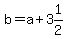 b=a%2B3%261%2F2