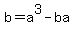 b=a%5E3-ba