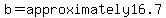 b=approximately16.7%29
