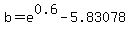 b=e%5E0.6-5.83078