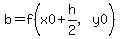 b=f%28x0%2Bh%2F2%2Cy0%29
