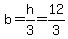 b=h%2F3=12%2F3