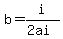 b=i%2F%282ai%29