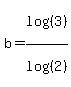 b=log%28%283%29%29%2Flog%28%282%29%29