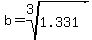 b=root%283%2C1.331%29