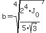 b=root%284%2C+2%5E4%2AJ%5B0%5D%2F5sqrt%283%29%29