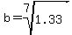 b=root%287%2C1.33%29