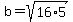 b=sqrt%2816%2A5%29