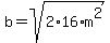 b=sqrt%282%2A16%2Am%5E2%29