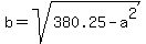 b=sqrt%28380.25-a%5E2%29