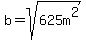 b=sqrt%28625m%5E2%29