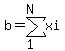 b=sum%28xi%2C1%2CN%29