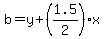 b=y%2B%281.5%2F2%29x