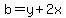b=y%2B2x