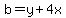 b=y%2B4x