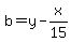 b=y-x%2F15
