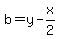 b=y-x%2F2