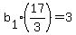 b%5B1%5D%2817%2F3%29=3