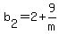 b%5B2%5D+=+2+%2B+9%2Fm
