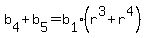 b%5B4%5D%2Bb%5B5%5D=b%5B1%5D%2A%28r%5E3%2Br%5E4%29