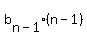 b%5Bn-1%5D%2A%28n-1%29