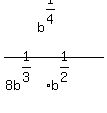 b%5E%281%2F4%29%2F%288b%5E%281%2F3%29%2Ab%5E%281%2F2%29%29