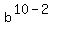 b%5E%2810-2%29
