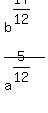 b%5E%2817%2F12%29+%2F+a%5E%285%2F12%29