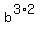 b%5E%283%2A2%29