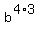b%5E%284%2A3%29