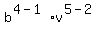 b%5E%284-1%29v%5E%285-2%29