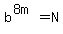 b%5E%288m%29+=+N