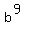b%5E%289%29