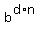 b%5E%28d%2An%29