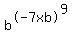 b%5E-7+x+b%5E9