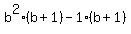 b%5E2%28b%2B1%29-1%28b%2B1%29