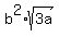 b%5E2%2Asqrt%283a%29