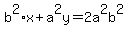 b%5E2%2Ax%2Ba%5E2y=2a%5E2b%5E2